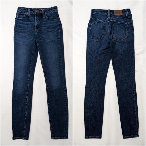 SOLD Madewell Curvy High Rise Skinny Jeans in Hayes Wash sz 25 Style K4312 - Picture 4 of 8